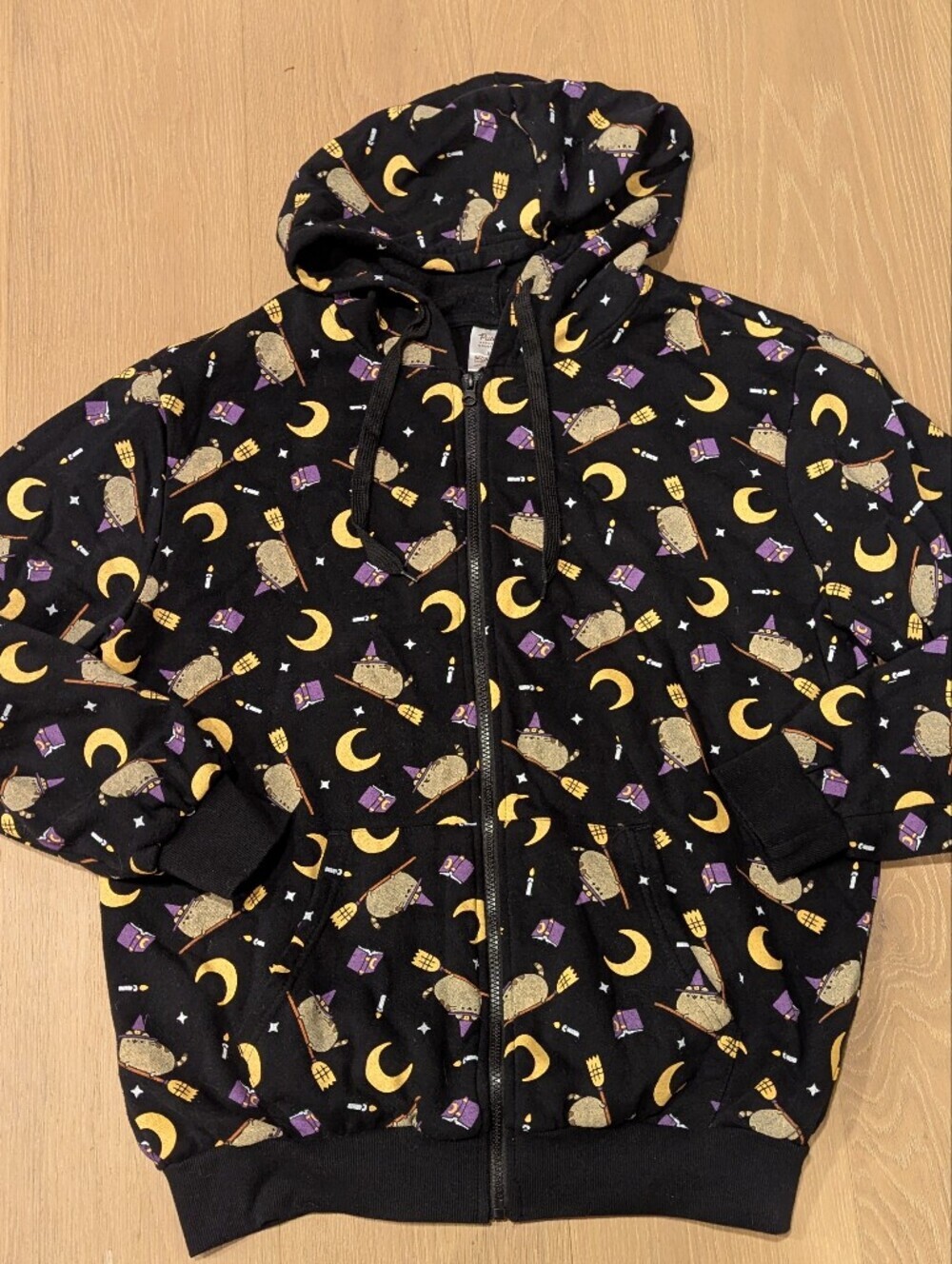 Black Pusheen Halloween Hoodie - Picture 3 of 7